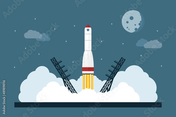 Obraz Start rakiety