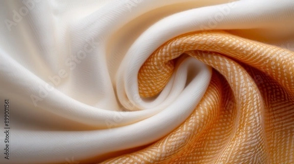 Obraz Soft White and Orange Fabric Texture