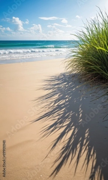 Fototapeta Beach Grass Shadow