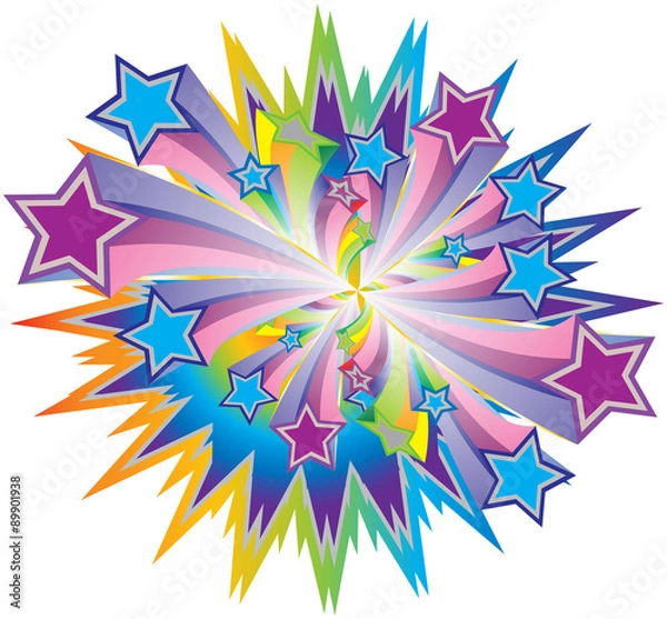 Fototapeta RAINBOW STAR