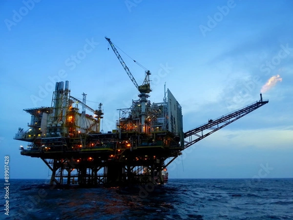 Fototapeta oil and gas platform