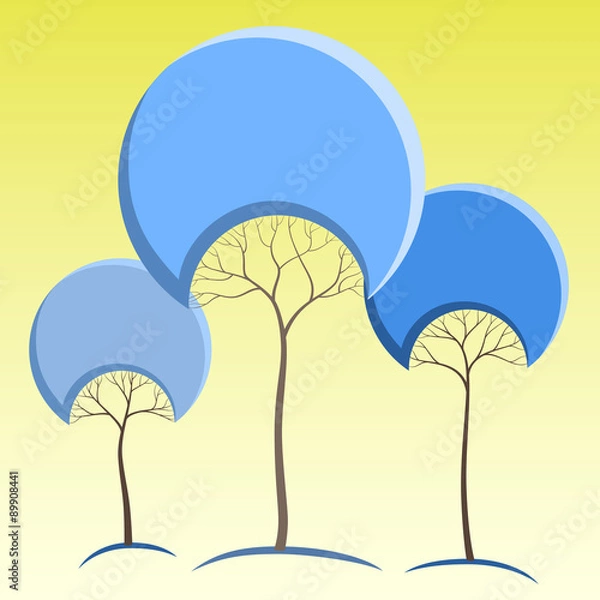 Fototapeta Abstract trees