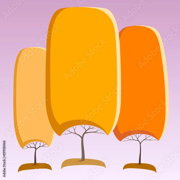 Fototapeta Abstract trees