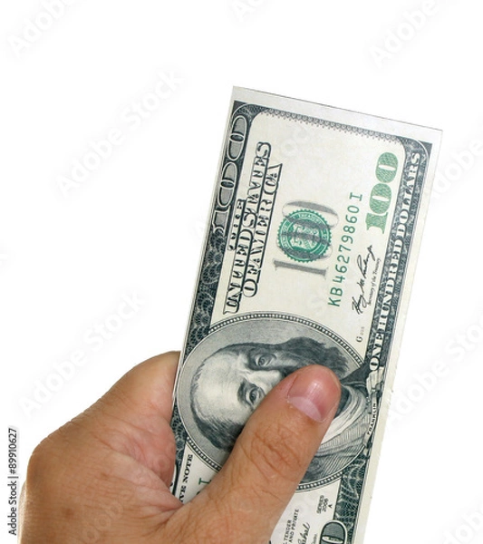 Obraz One hundred dollars in hand