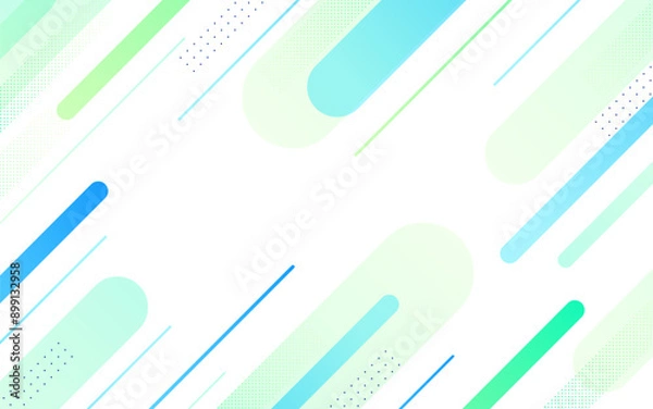 Fototapeta minimalist abstract background.geometric. green and blue .slash effect . Memphis. eps 10