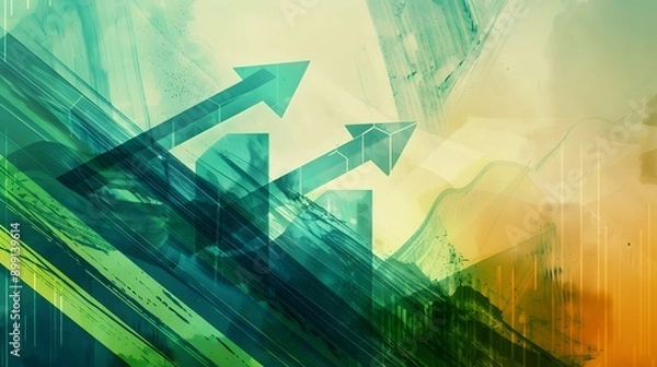 Obraz abstract background with arrows