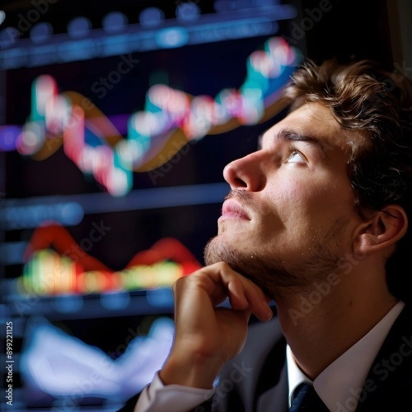 Obraz man in the restaurant