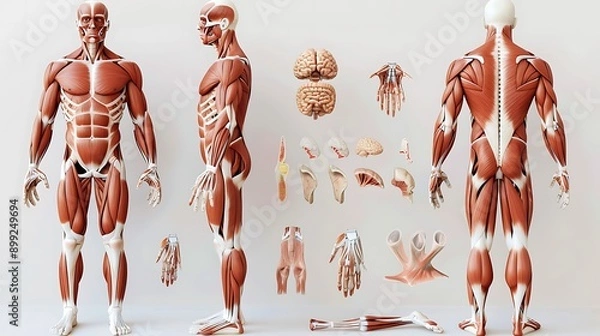 Fototapeta  a diagram of the human body