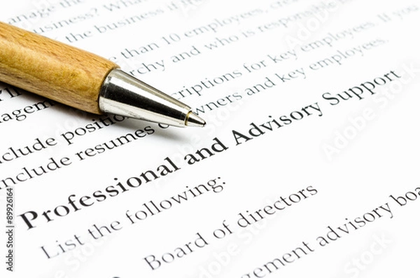 Obraz Professional ans advisory support