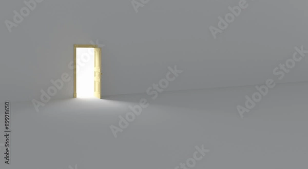 Obraz Opened Door with Bright Light