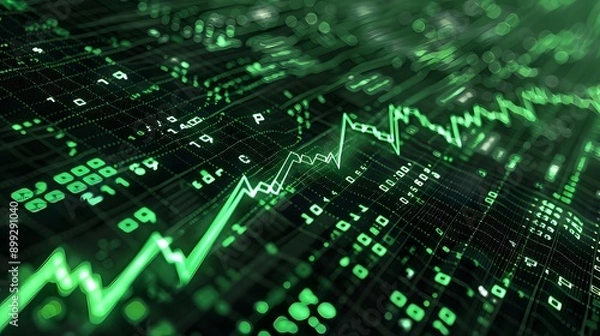 Fototapeta binary code data
