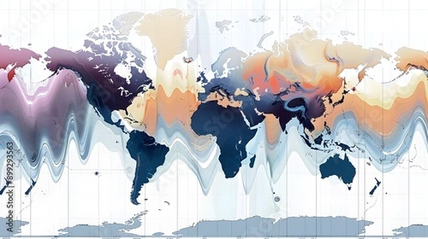 Fototapeta abstract background with splashes