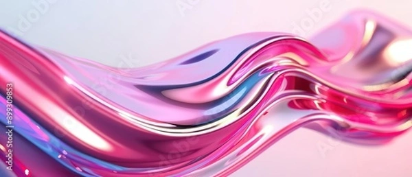Fototapeta Liquid Candy Style Melting and Fluid Animation Concept with vibrant