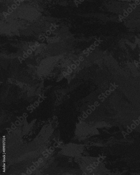Fototapeta Dark abstract monochromatic black and gray color background features bold textured brushstrokes, mysterious and dramatic