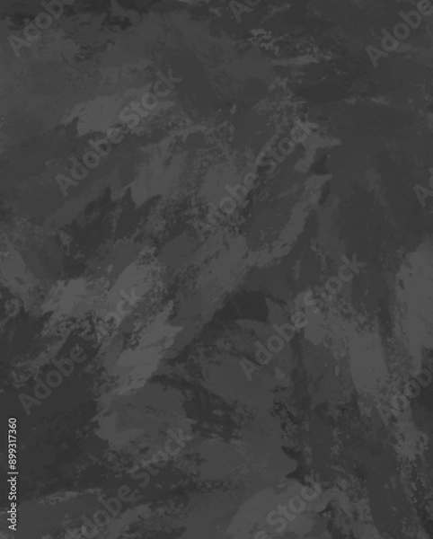 Fototapeta Abstract monochromatic background varying shades of dark gray and black with expressive and textured brushstrokes