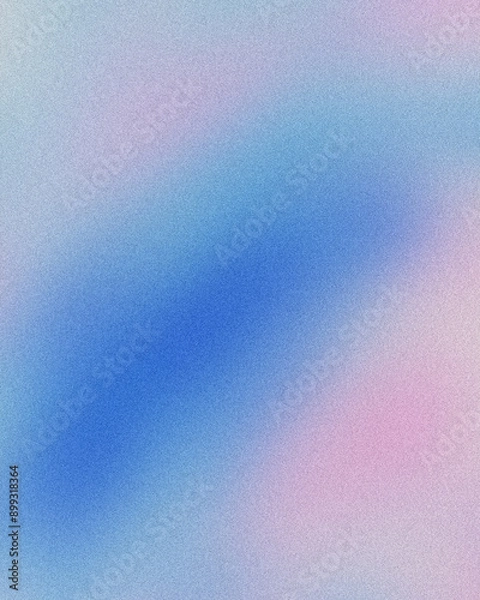 Fototapeta Soft grainy gradient background with noise texture effect featuring blend of pastel colors including light blue, pink, and lavender serene sky or a dreamy abstract landscape