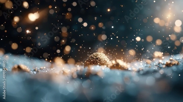 Fototapeta Vintage-style galaxy with muted sepia tones and a soft-focus effect, giving a nostalgic, retro feel to the cosmic scene.