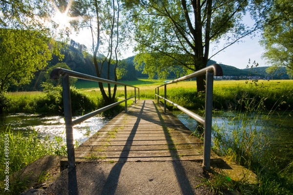 Obraz Brücke über den Bach