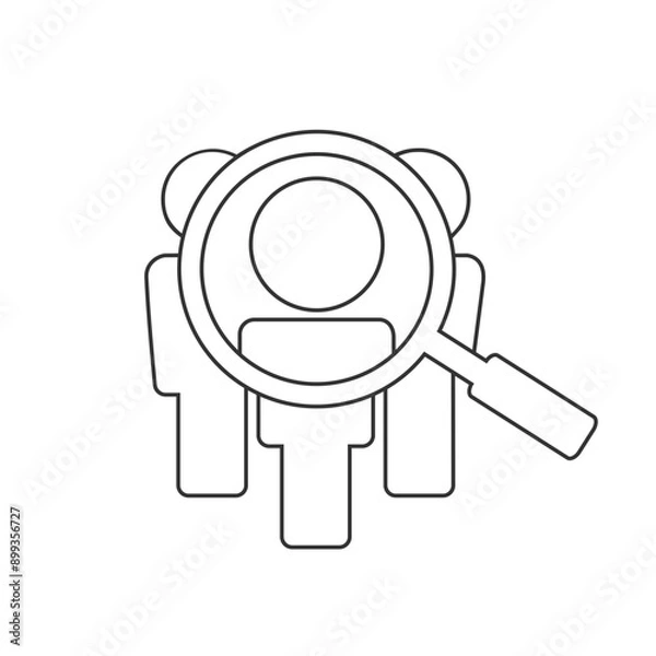 Fototapeta People icon in flat style. People symbol for your web site design, logo, app, UI Vector