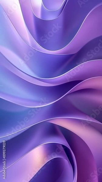 Fototapeta  A tight shot of a smartphone displaying a blurred, violet-blue swirl pattern