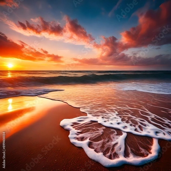 Obraz sunset over the sea