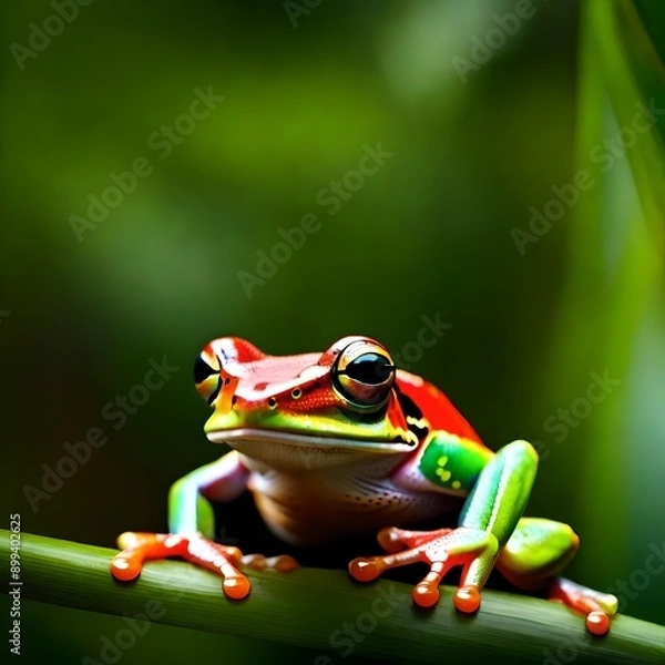 Obraz red eyed tree frog