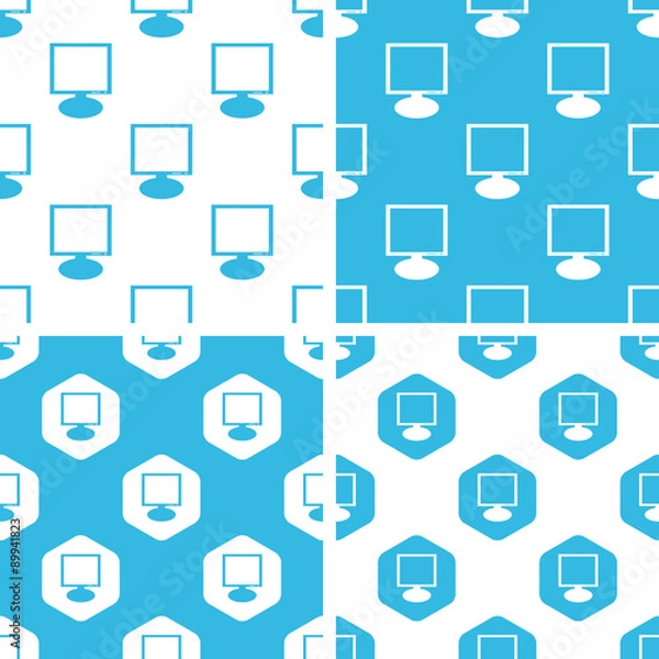 Fototapeta Monitor patterns set