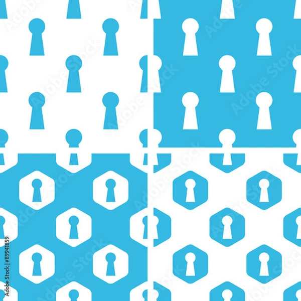 Fototapeta Keyhole patterns set