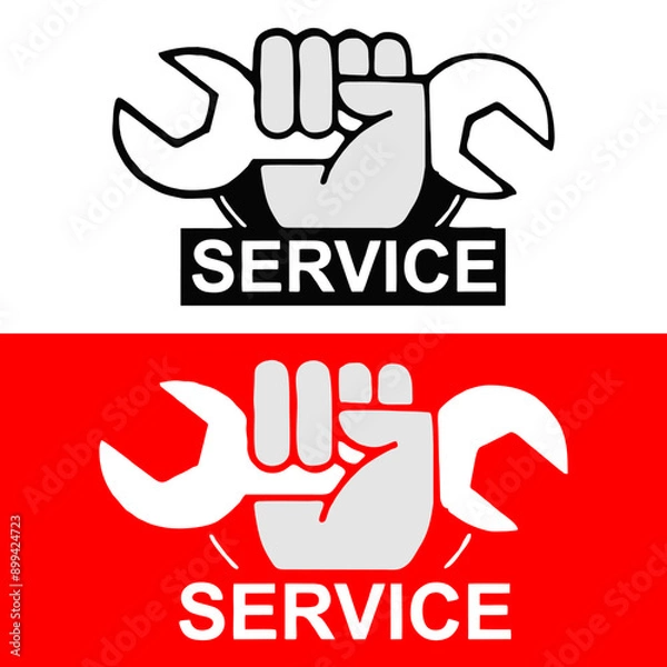 Obraz Service Logo vector file 