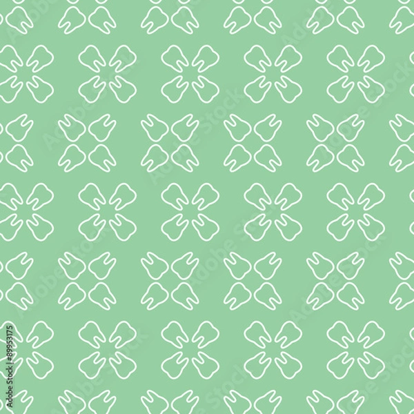 Fototapeta Vector dental seamless pattern.