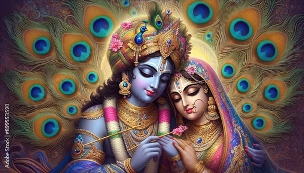Fototapeta Radha and Krishna