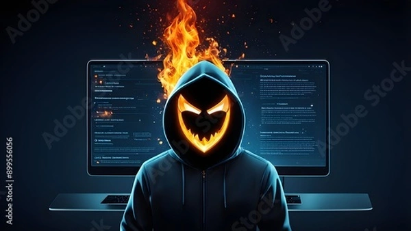 Fototapeta Good protection from hacker attack, cybersecurity concept, data protection or firewall, Hack.