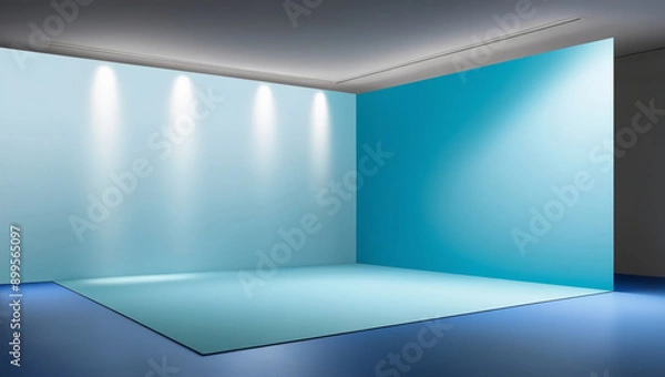 Obraz a sleek and modern studio setting featuring a seamless
