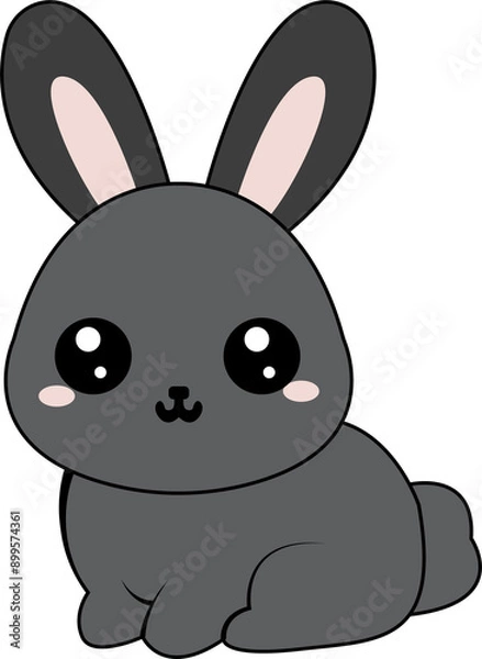 Obraz Rabbit cartoon logo