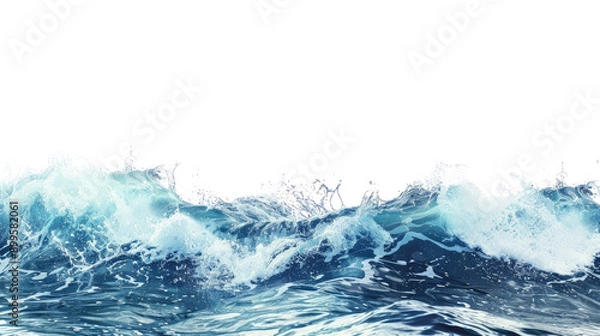 Obraz sea ​​wave transparent background