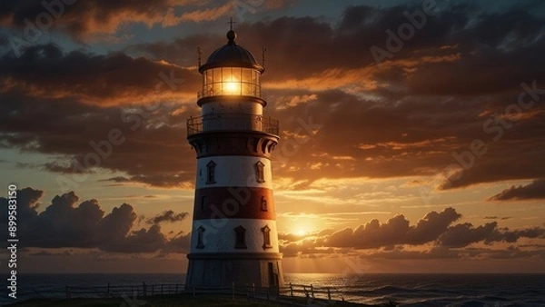 Obraz Lighthouse at Sunset