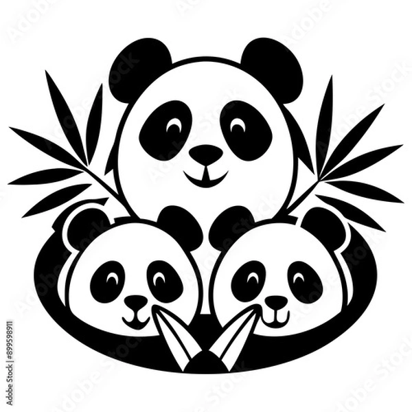 Fototapeta panda bear Vector