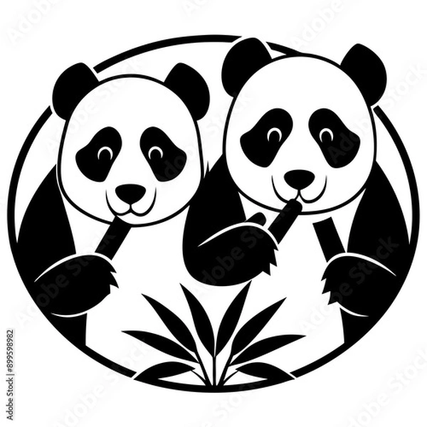 Fototapeta panda bear Vector