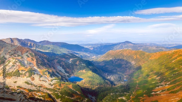 Fototapeta autumn in the mountains