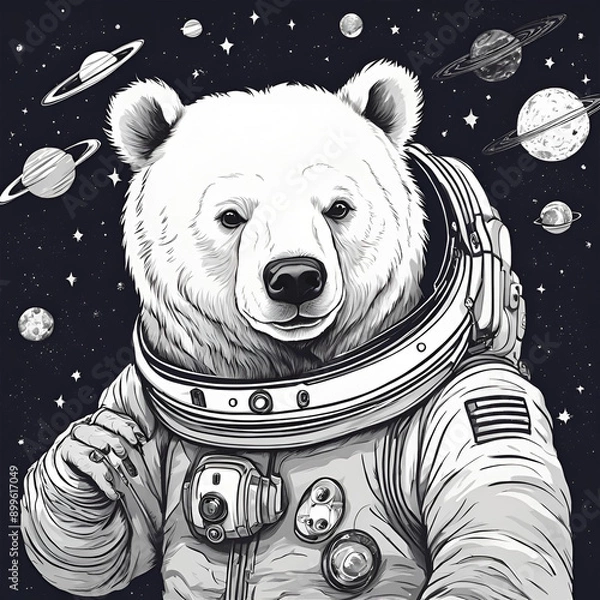 Obraz Astronaut Bear