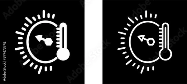 Fototapeta Temperature Indicator Vector Icon