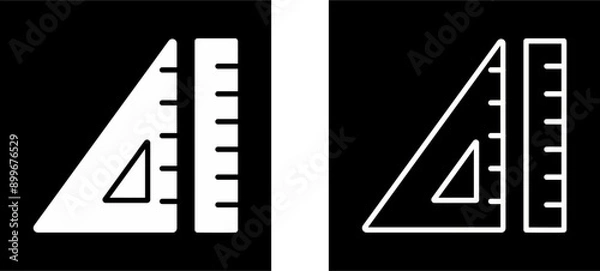 Fototapeta Set Square Vector Icon