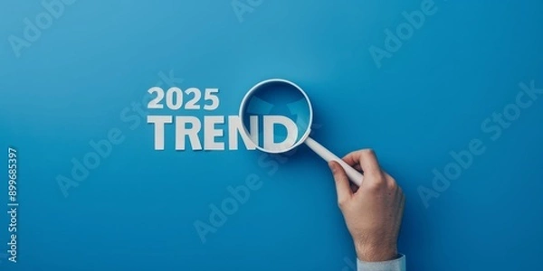 Fototapeta 2025 Visionary Trends: Magnifying the Future with a Focus on Innovation and Insight
