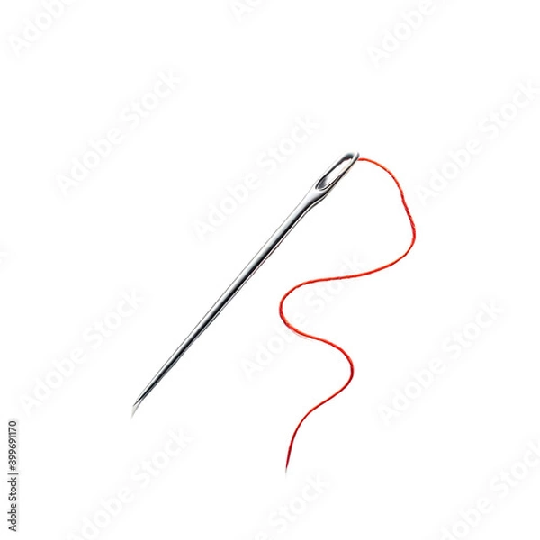 Fototapeta Needles isolated on transparent background.