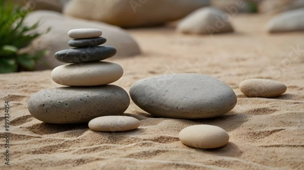 Fototapeta stack of stones