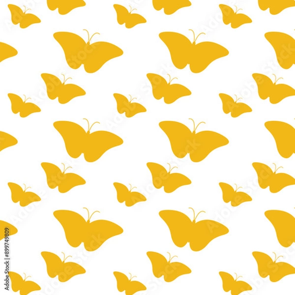 Fototapeta Butterfly Seamless Pattern Design