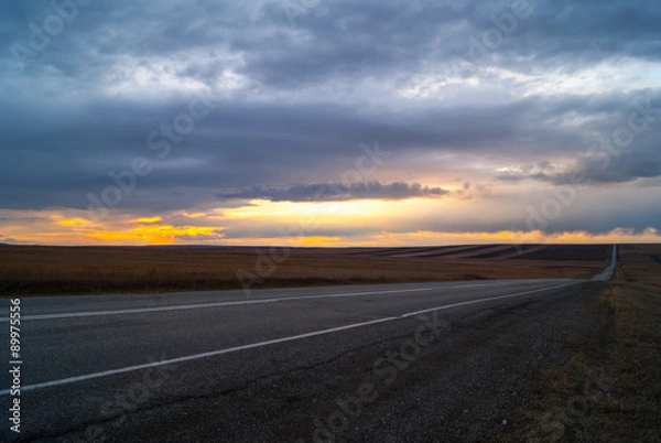 Obraz Дорога в закат
