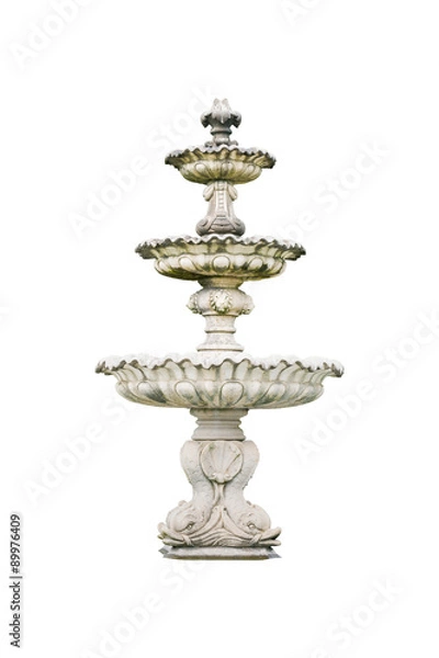 Obraz Roman fountain basin isolated on white background