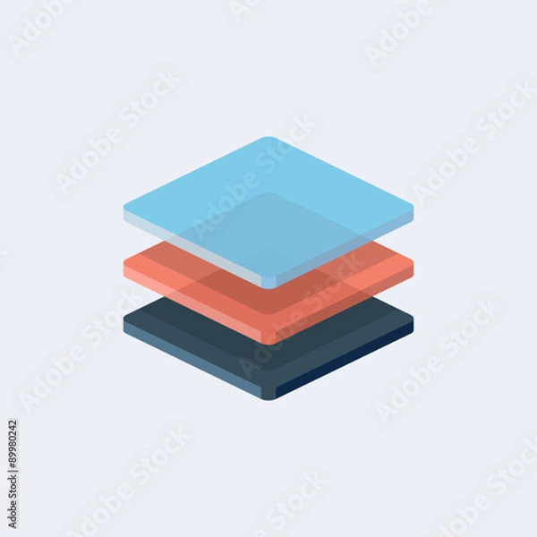 Obraz Vector stack of files icon