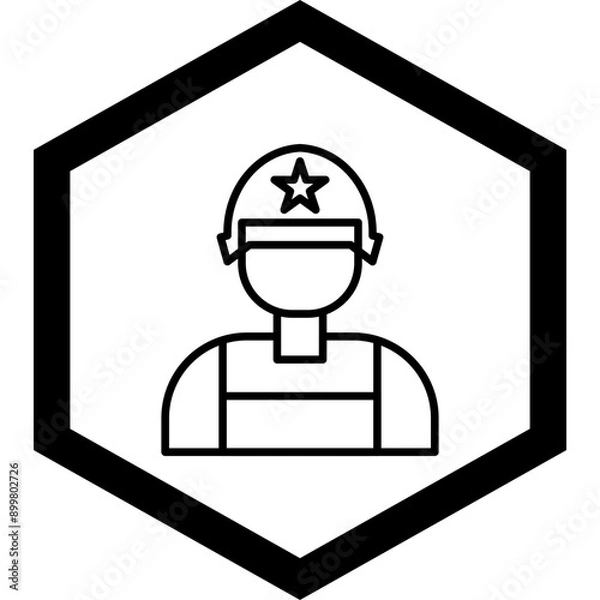 Fototapeta Army Icon Design